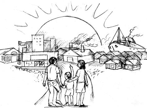 lipunan drawing easy